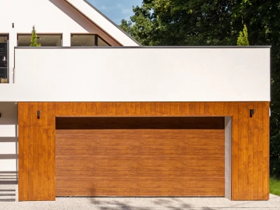 Porte de garage en bois